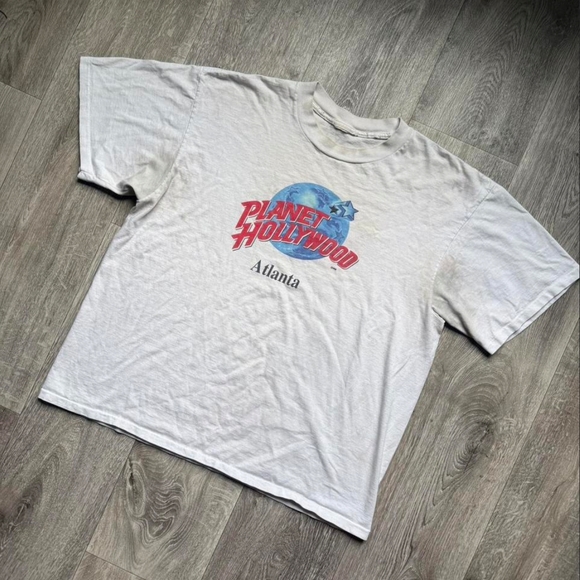 Planet Hollywood White T-Shirt - Picture 1 of 3